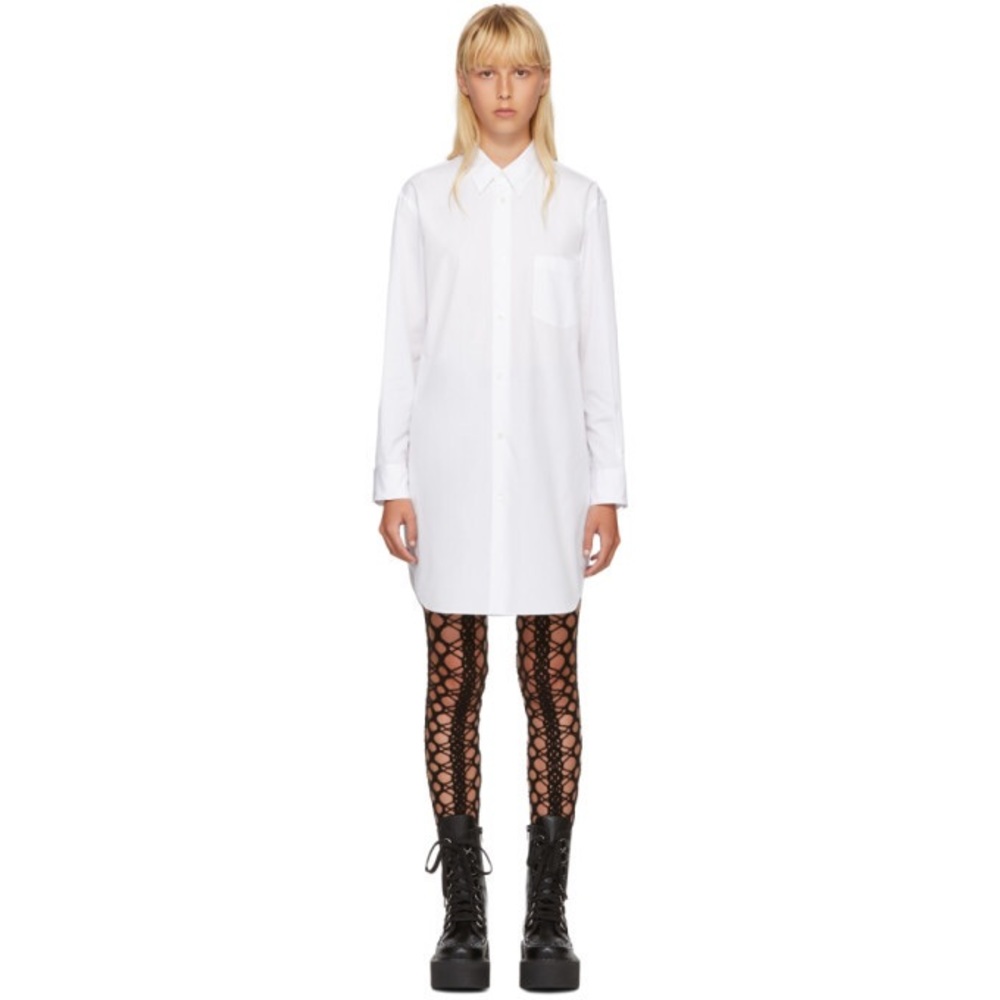 Junya Watanabe white poplin shirt dress